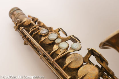 King Zephyr Special Alto Worn Original Gold Plate Rare!