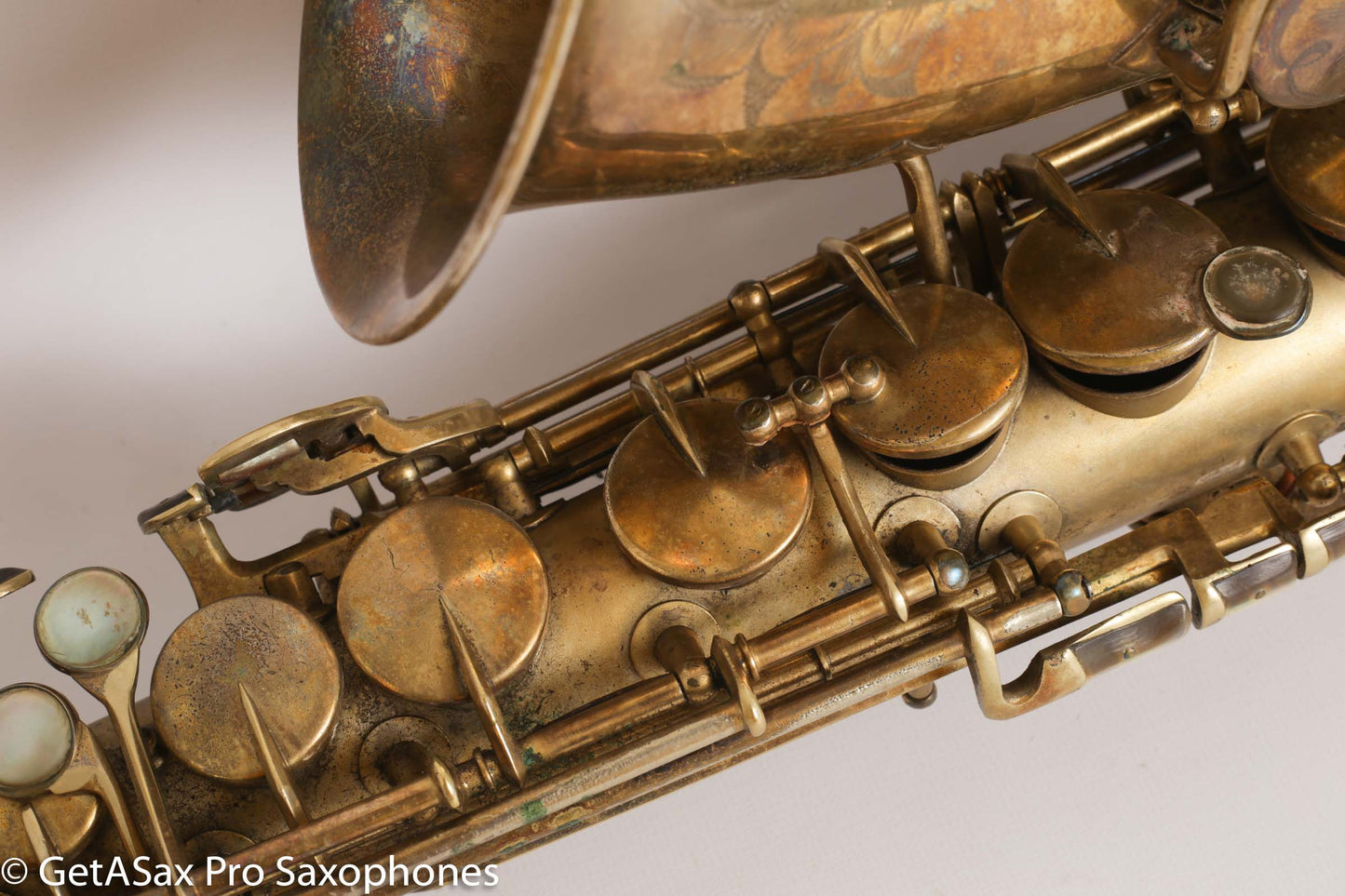 King Zephyr Special Alto Worn Original Gold Plate Rare!