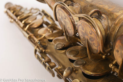 King Zephyr Special Alto Worn Original Gold Plate Rare!