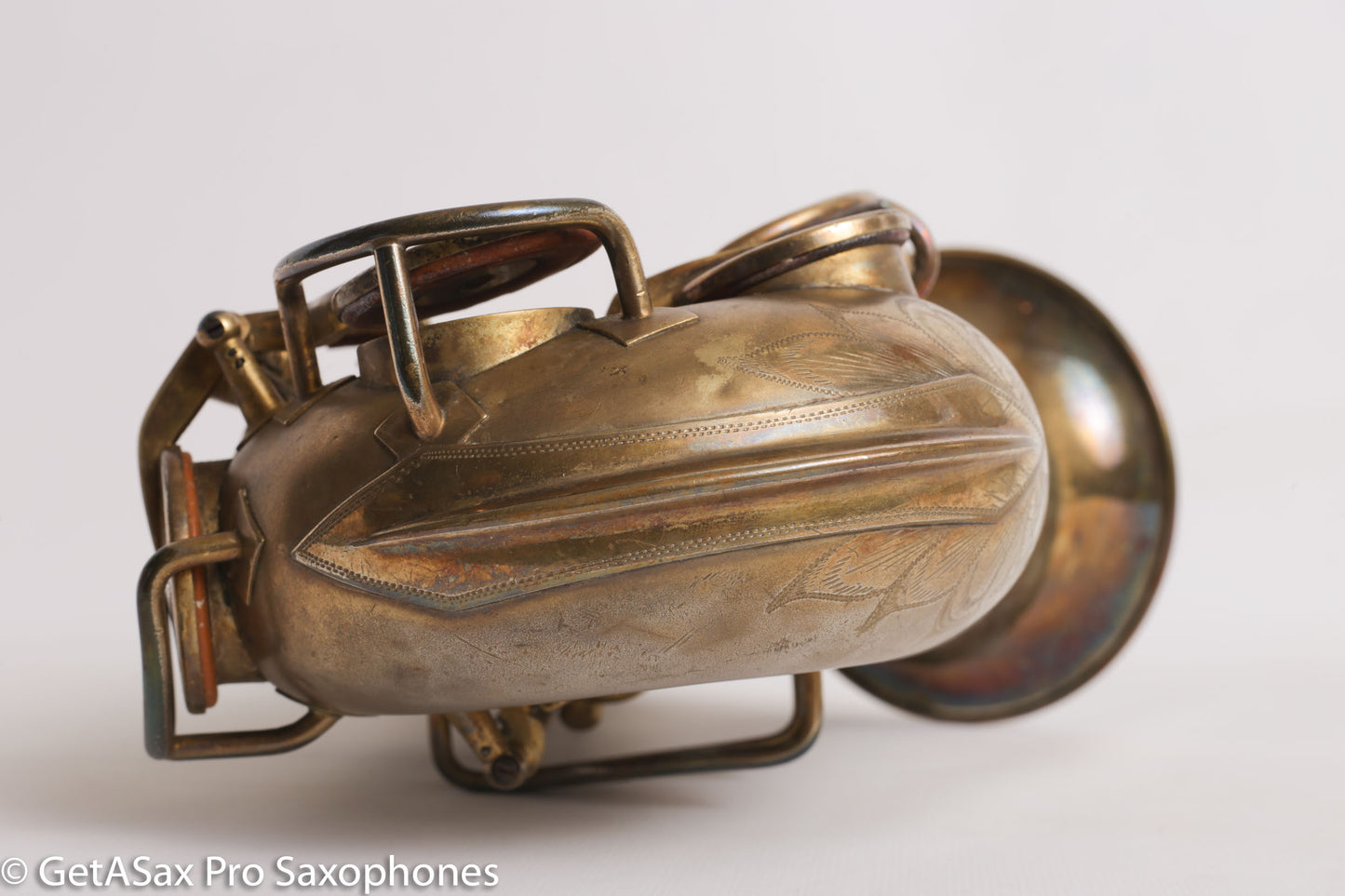 King Zephyr Special Alto Worn Original Gold Plate Rare!