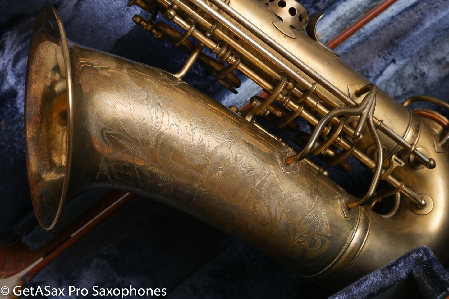 King Zephyr Special Alto Worn Original Gold Plate Rare!