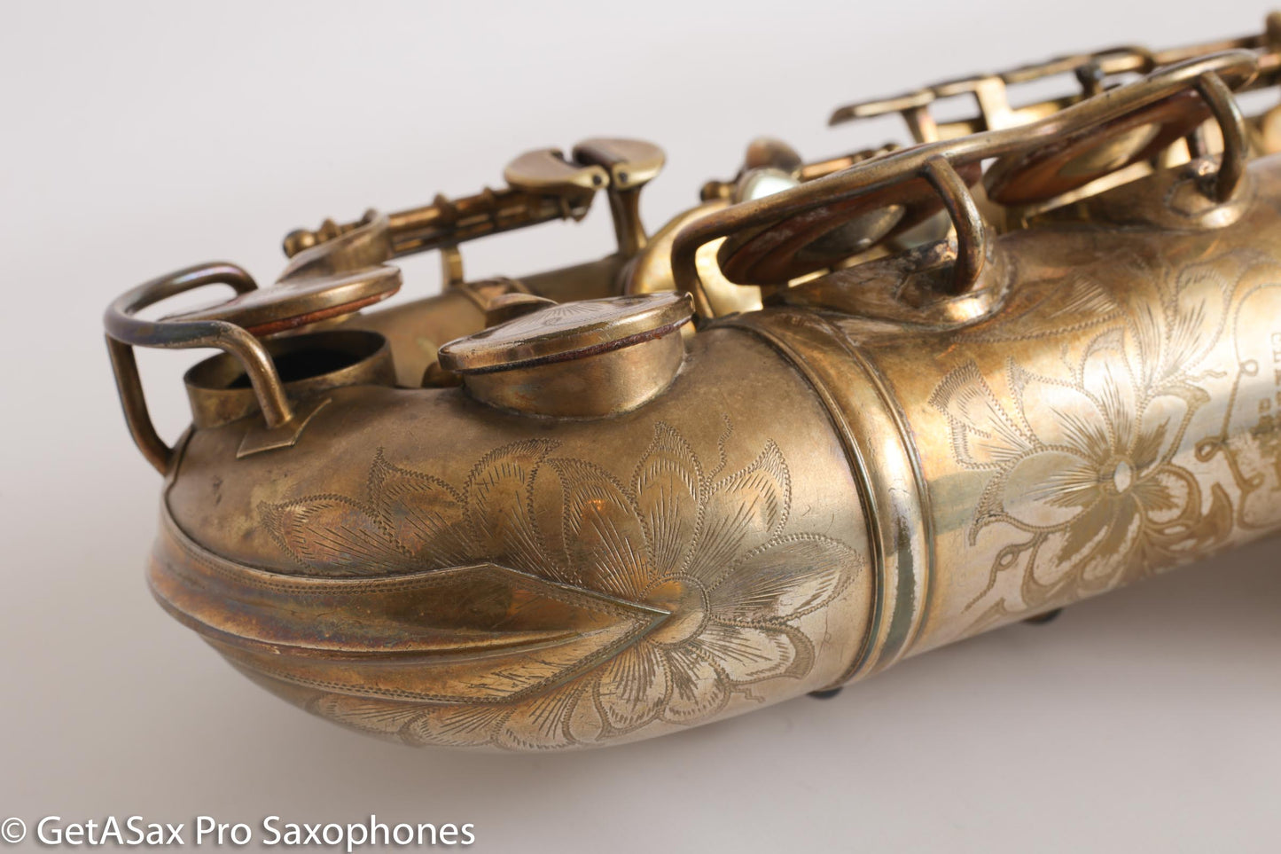 King Zephyr Special Alto Worn Original Gold Plate Rare!