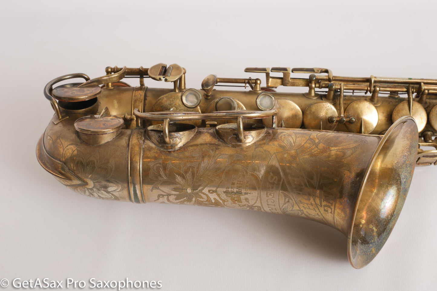 King Zephyr Special Alto Worn Original Gold Plate Rare!