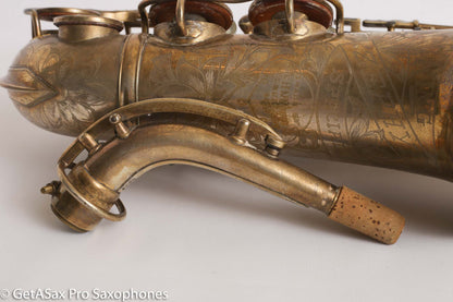 King Zephyr Special Alto Worn Original Gold Plate Rare!