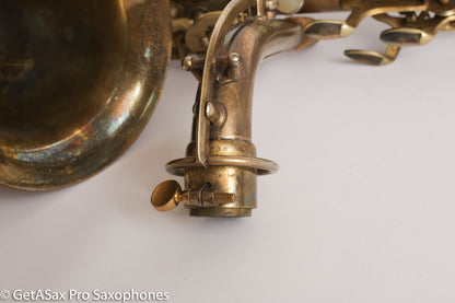 King Zephyr Special Alto Worn Original Gold Plate Rare!