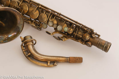 King Zephyr Special Alto Worn Original Gold Plate Rare!