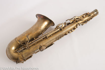 King Zephyr Special Alto Worn Original Gold Plate Rare!