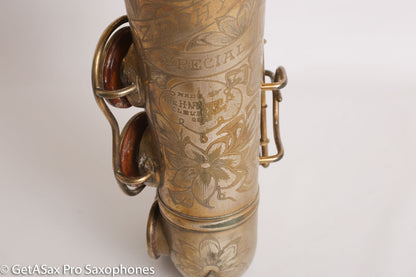 King Zephyr Special Alto Worn Original Gold Plate Rare!