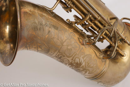 King Zephyr Special Alto Worn Original Gold Plate Rare!