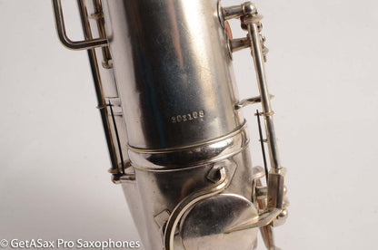 King Zephyr Tenor Saxophone Original Silver Plate Excellent Condition 202108