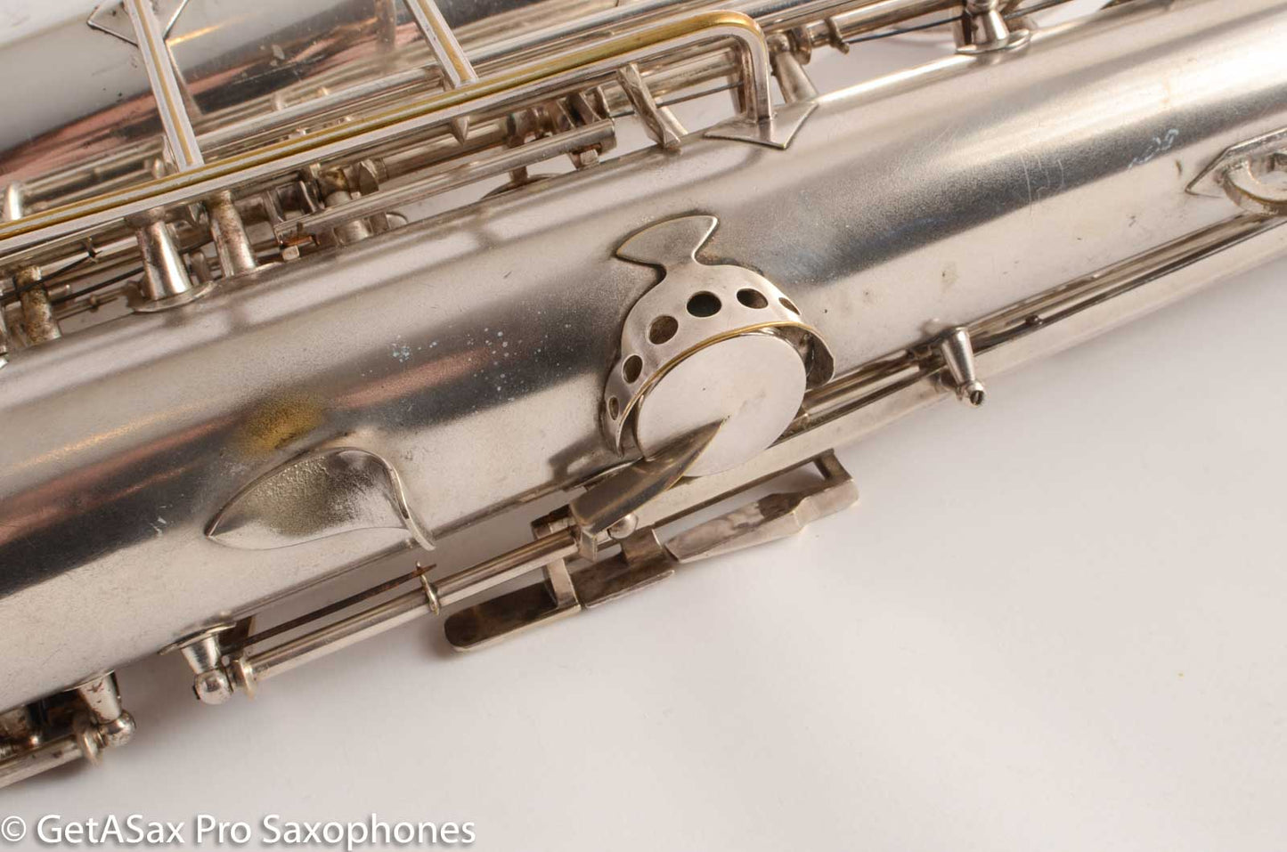 King Zephyr Tenor Saxophone Original Silver Plate Excellent Condition 202108