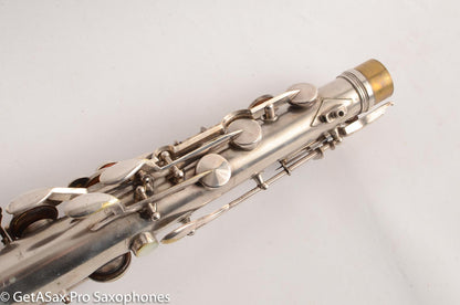 King Zephyr Tenor Saxophone Original Silver Plate Excellent Condition 202108