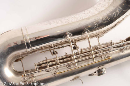 King Zephyr Tenor Saxophone Original Silver Plate Excellent Condition 202108