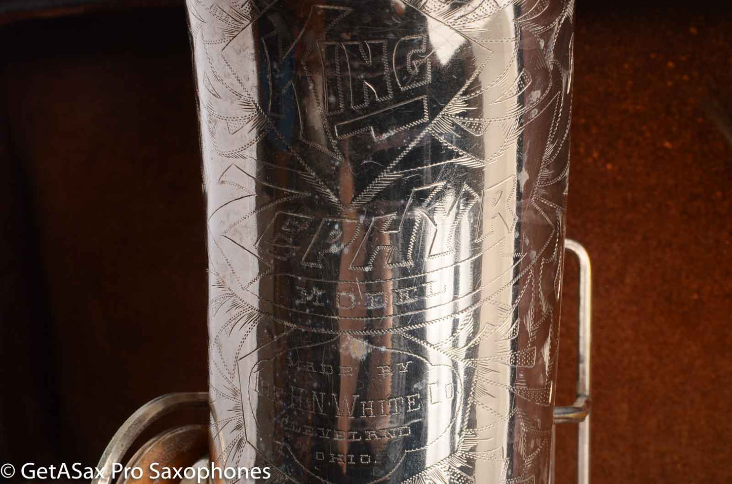 King Zephyr Tenor Saxophone Original Silver Plate Excellent Condition 202108