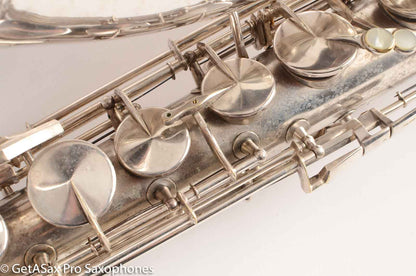 King Zephyr Tenor Saxophone Original Silver Plate Excellent Condition 202108