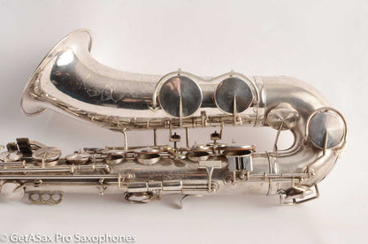 King Zephyr Tenor Saxophone Original Silver Plate Excellent Condition 202108