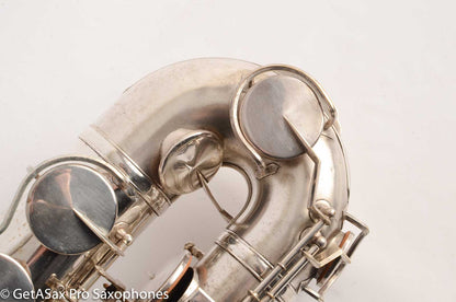 King Zephyr Tenor Saxophone Original Silver Plate Excellent Condition 202108