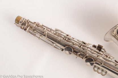 King Zephyr Tenor Saxophone Original Silver Plate Excellent Condition 202108