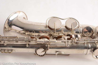 King Zephyr Tenor Saxophone Original Silver Plate Excellent Condition 202108
