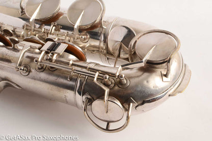 King Zephyr Tenor Saxophone Original Silver Plate Excellent Condition 202108