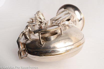 King Zephyr Tenor Saxophone Original Silver Plate Excellent Condition 202108