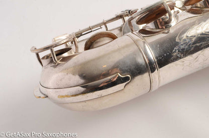 King Zephyr Tenor Saxophone Original Silver Plate Excellent Condition 202108