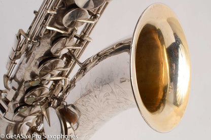 King Zephyr Tenor Saxophone Original Silver Plate Excellent Condition 202108