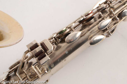 King Zephyr Tenor Saxophone Original Silver Plate Excellent Condition 202108