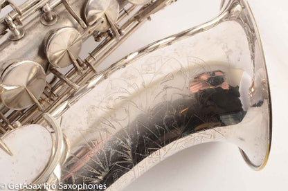 King Zephyr Tenor Saxophone Original Silver Plate Excellent Condition 202108