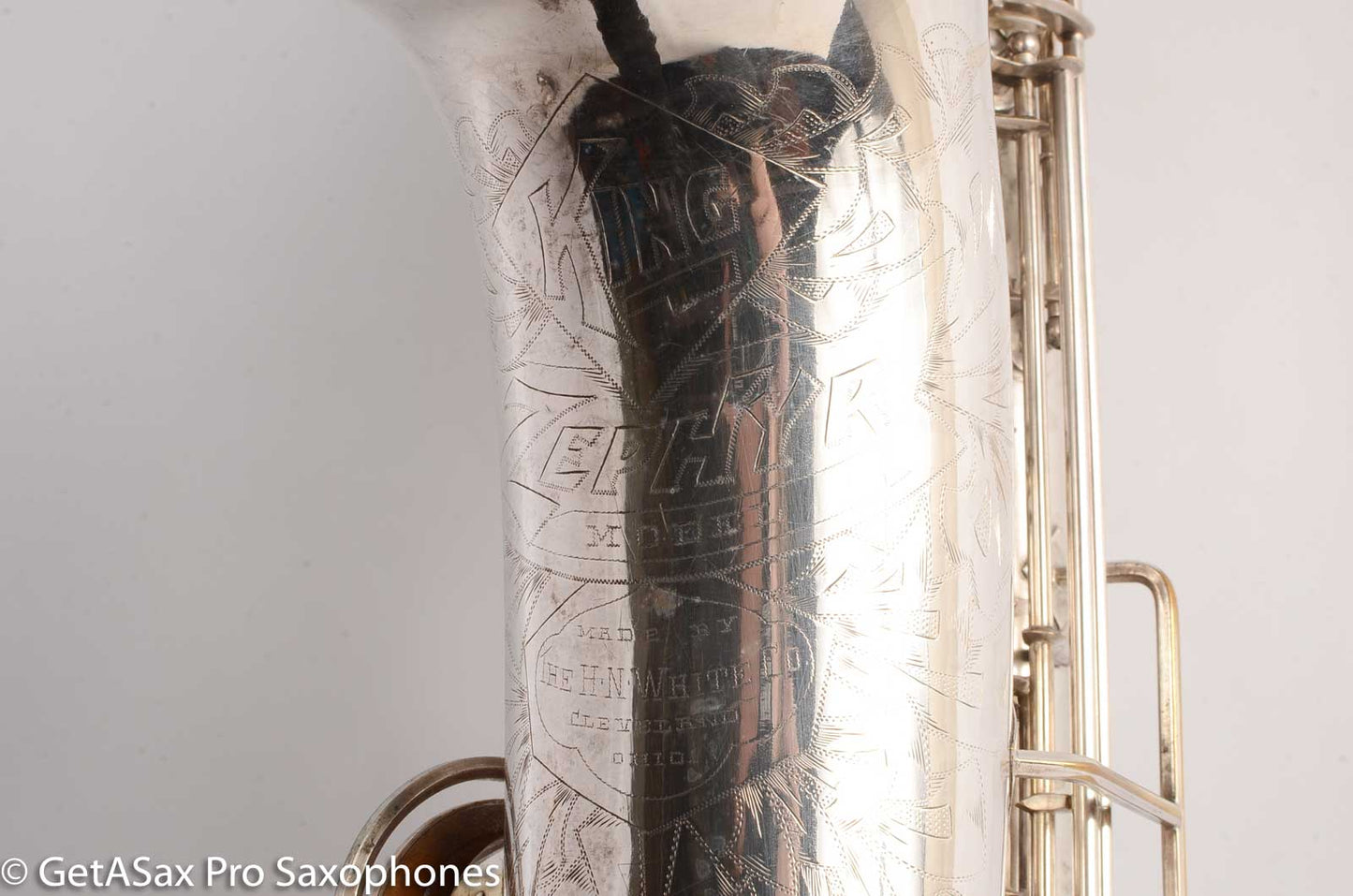 King Zephyr Tenor Saxophone Original Silver Plate Excellent Condition 202108