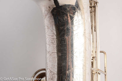 King Zephyr Tenor Saxophone Original Silver Plate Excellent Condition 202108