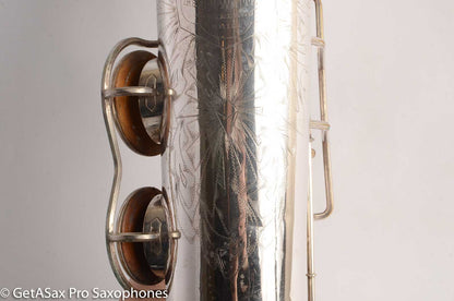 King Zephyr Tenor Saxophone Original Silver Plate Excellent Condition 202108