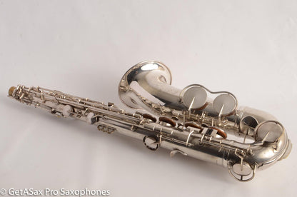 King Zephyr Tenor Saxophone Original Silver Plate Excellent Condition 202108