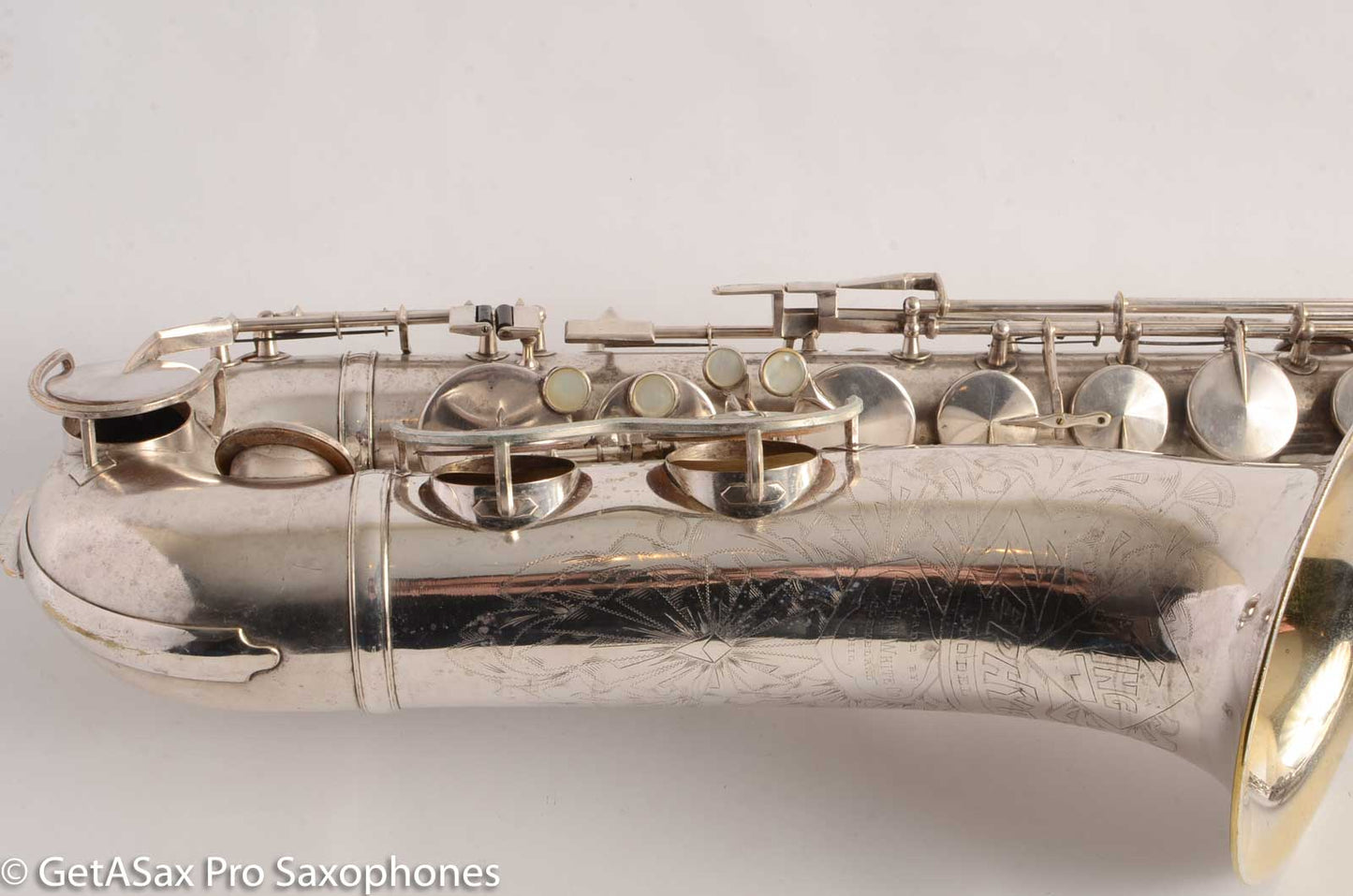 King Zephyr Tenor Saxophone Original Silver Plate Excellent Condition 202108