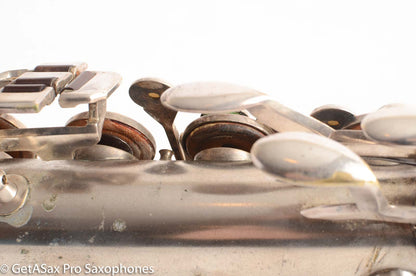 King Zephyr Tenor Saxophone Original Silver Plate Excellent Condition 202108