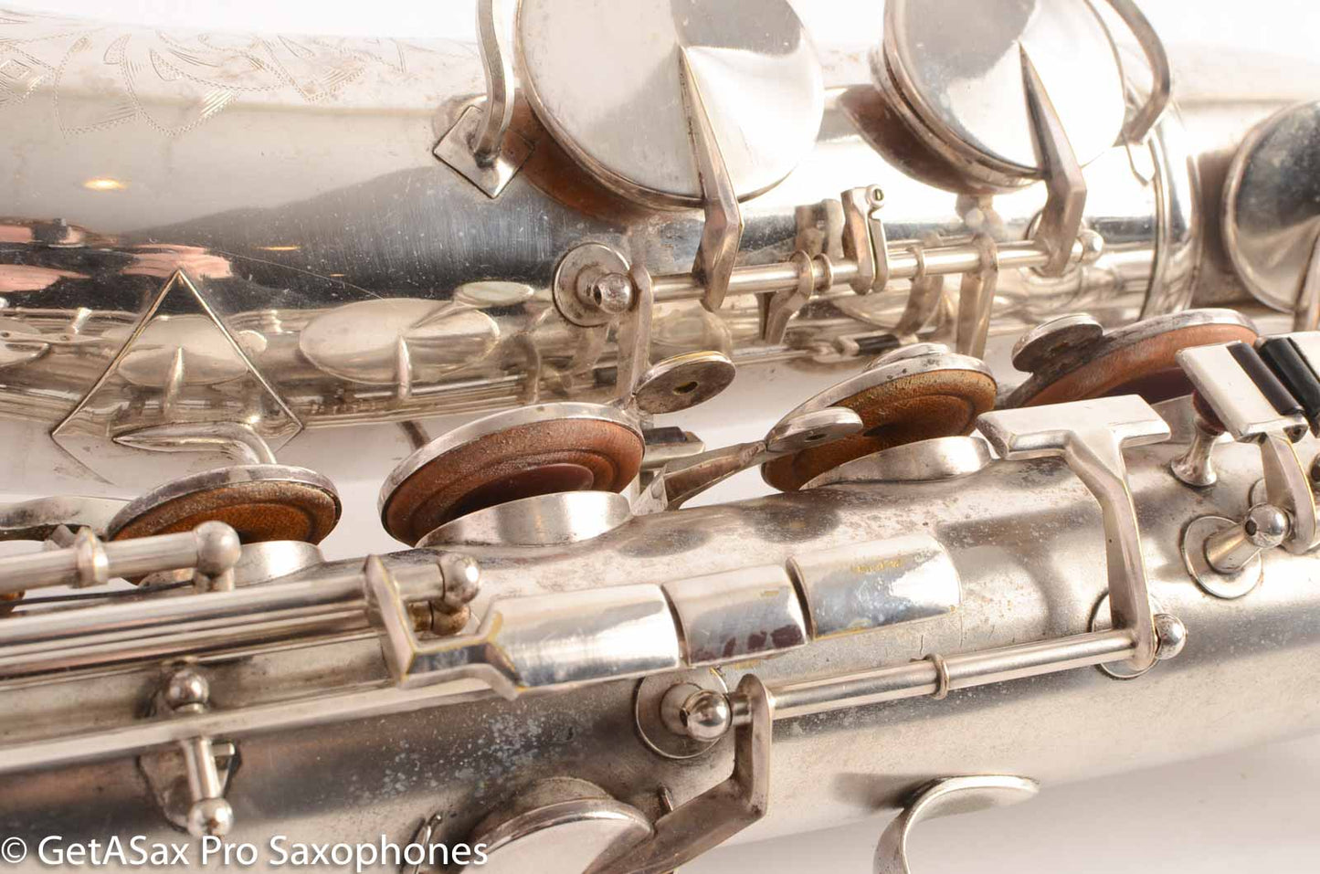 King Zephyr Tenor Saxophone Original Silver Plate Excellent Condition 202108