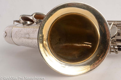 King Zephyr Tenor Saxophone Original Silver Plate Excellent Condition 202108