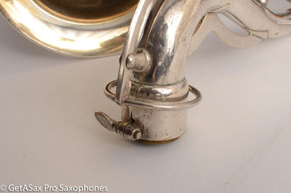 King Zephyr Tenor Saxophone Original Silver Plate Excellent Condition 202108