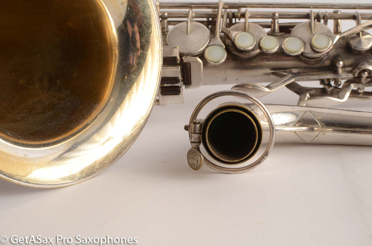 King Zephyr Tenor Saxophone Original Silver Plate Excellent Condition 202108