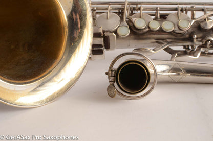 King Zephyr Tenor Saxophone Original Silver Plate Excellent Condition 202108