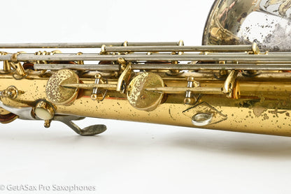 King SilverSonic Tenor 1959 Original Lacquer Gold in Engraving Double Socket Neck! 369108
