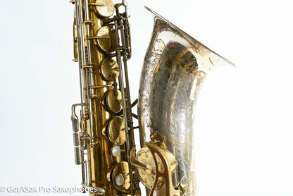 King SilverSonic Tenor 1959 Original Lacquer Gold in Engraving Double Socket Neck! 369108