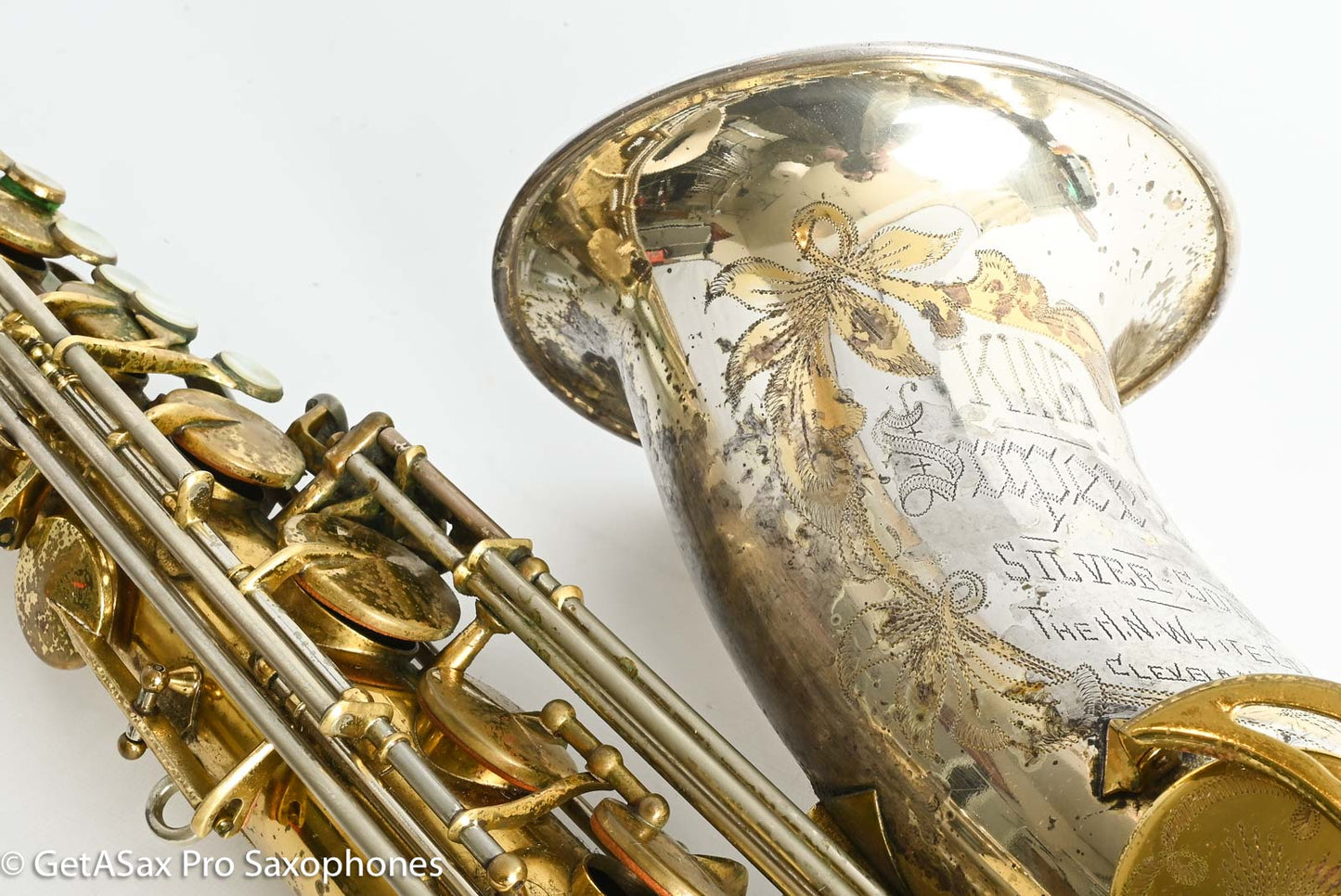 King SilverSonic Tenor 1959 Original Lacquer Gold in Engraving Double Socket Neck! 369108