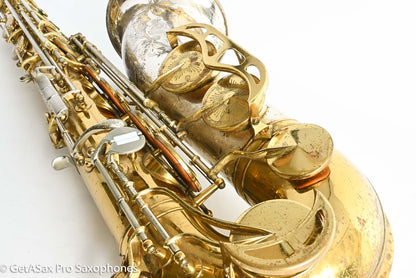 King SilverSonic Tenor 1959 Original Lacquer Gold in Engraving Double Socket Neck! 369108