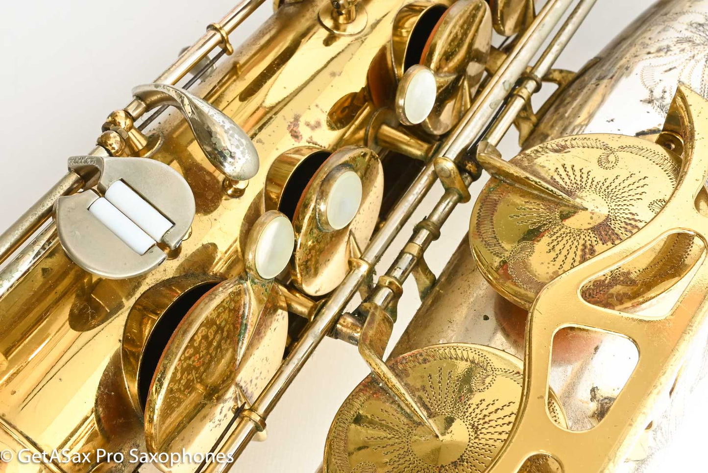 King SilverSonic Tenor 1959 Original Lacquer Gold in Engraving Double Socket Neck! 369108
