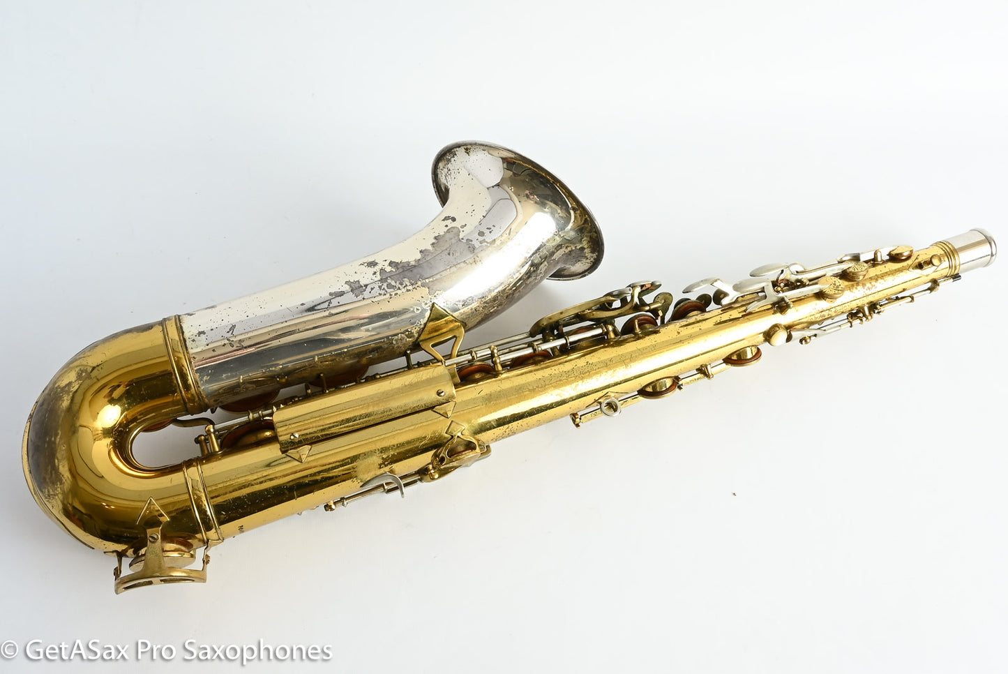 King SilverSonic Tenor 1959 Original Lacquer Gold in Engraving Double Socket Neck! 369108
