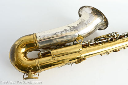 King SilverSonic Tenor 1959 Original Lacquer Gold in Engraving Double Socket Neck! 369108
