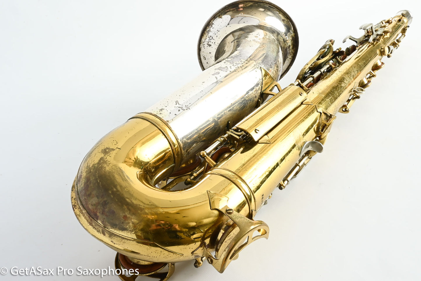 King SilverSonic Tenor 1959 Original Lacquer Gold in Engraving Double Socket Neck! 369108