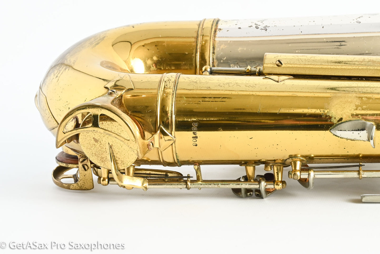 King SilverSonic Tenor 1959 Original Lacquer Gold in Engraving Double Socket Neck! 369108