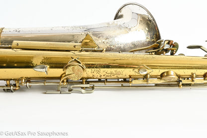 King SilverSonic Tenor 1959 Original Lacquer Gold in Engraving Double Socket Neck! 369108